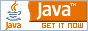 an 88x31 button featuring the Java logo, the text 'Java'  in an orange wavy box, and the text 'GET IT NOW' in orange below it; this button doesn't go to anywhere to download Java, though, it's just here to represent Java as a programming language.